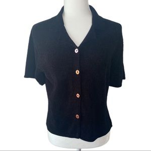 Vintage Lucia Burns sweater button down top